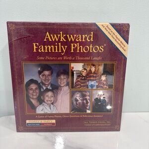 Awkward Family Photos Party Game - Burgundy Cover